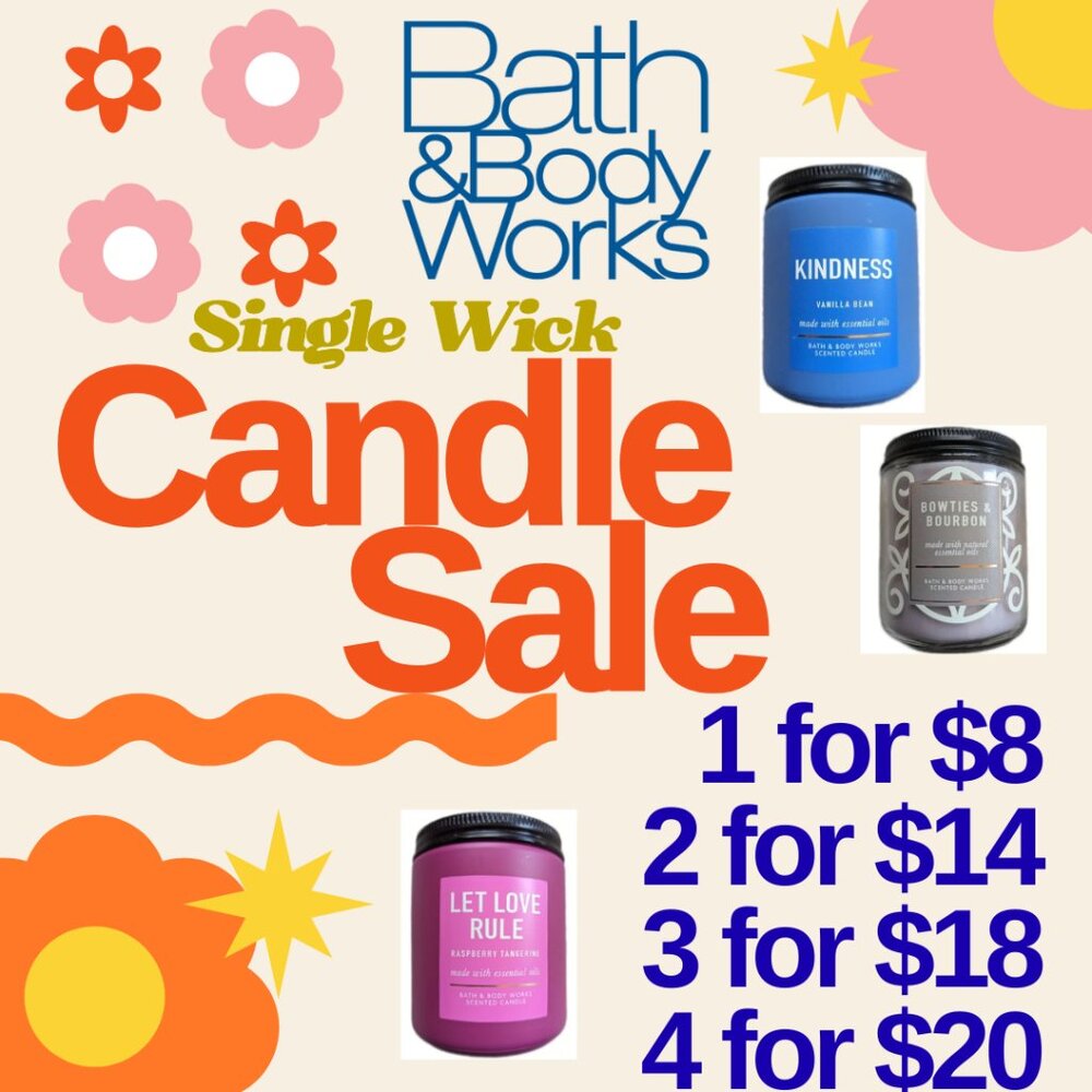 BATH AND BODY WORKS CANDLES